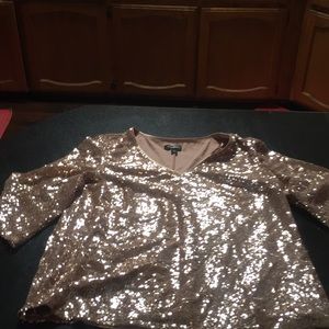 Gold sequin top